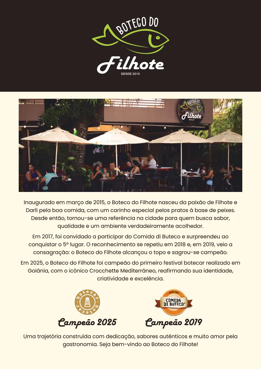 Fachada do Boteco do Filhote